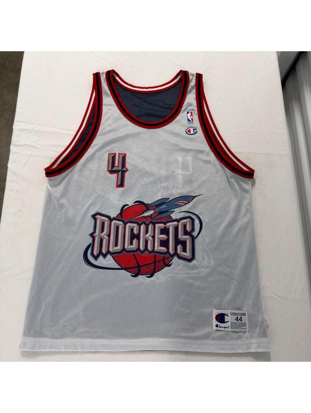 Vintage 90s Champion Rockets Barkley #4 Jersey Size 44